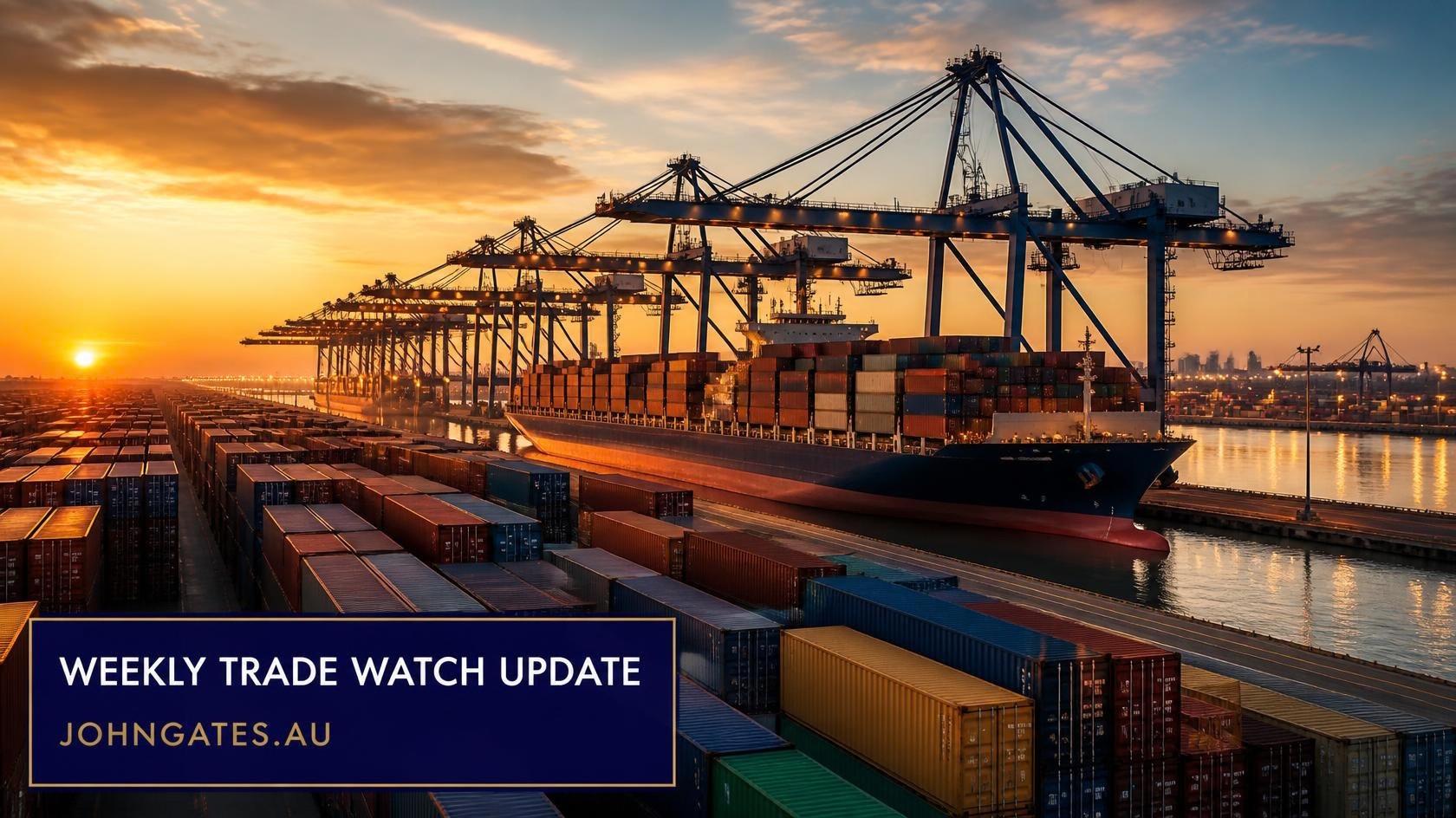 Weekly Trade Watch Update &mdash; johngates.au
